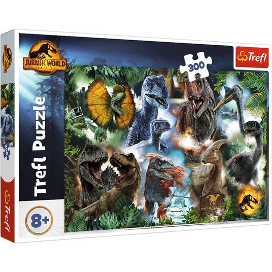 PUZZLE 300 EL TREFL JURASSIC WORLD -zdjęcie numer 1