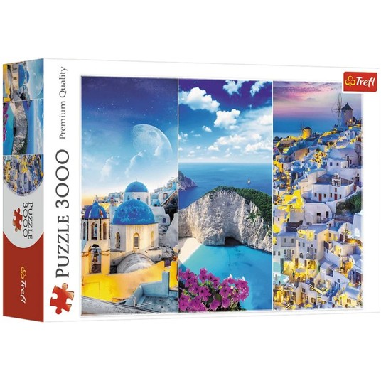 PUZZLE 3000 EL TREFL GRECKIE WAKACJE -zdjęcie numer 1