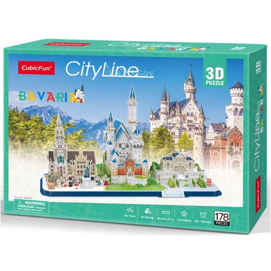 PUZZLE 3D CITY LINE BAVARIA 178 EL -zdjęcie numer 1