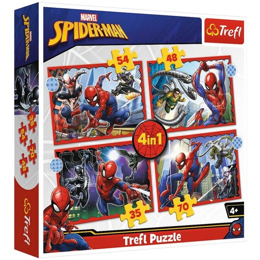 PUZZLE 4w1 TREFL SPIDERMAN -zdjęcie numer 1