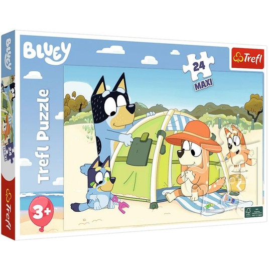 PUZZLE MAXI 24 EL TREFL BLUEY WSPANIAŁY ŚWIAT -zdjęcie numer 1