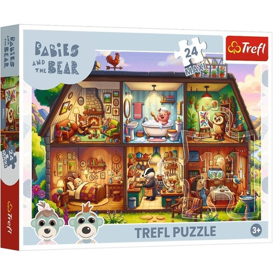 PUZZLE MAXI 24 EL TREFL FUTRZASTE HISTORIE -zdjęcie numer 1