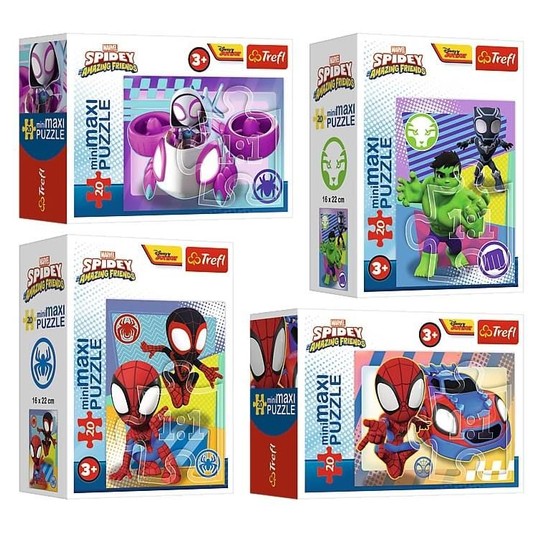PUZZLE MINI MAXI 20 EL TREFL SPIDERMAN SPIDEY -zdjęcie numer 1