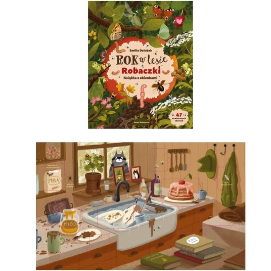 ROK W LESIE. ROBACZKI - KSIĄŻKA Z OKIENKAMI -zdjęcie numer 1