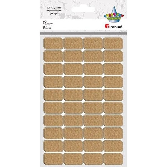 RZEPY KREMOWE 40 SZT.15X25MM -zdjęcie numer 1