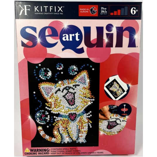 SEQUIN ART FP2418 BUBBLES THE KITTEN -zdjęcie numer 1