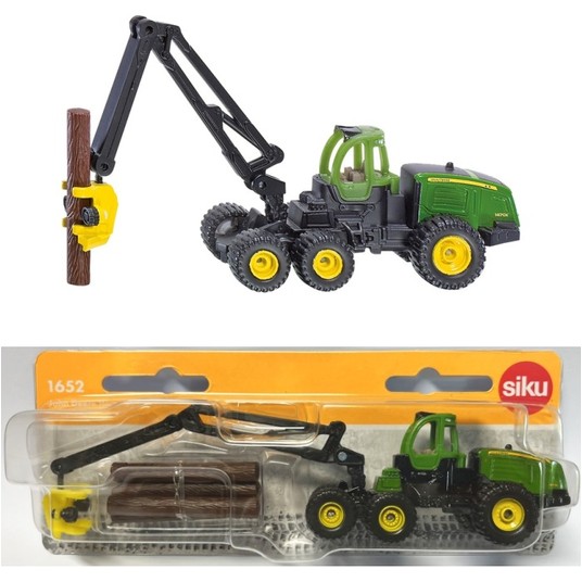 SIKU 1652 TRAKTOR LEŚNY JOHN DEERE -zdjęcie numer 1