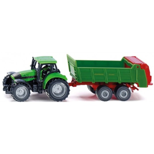 SIKU 1673 TRAKTOR Z ROZRZUTNIKIEM OBORNIKA -zdjęcie numer 1