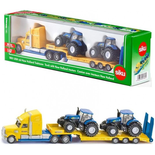 SIKU FARMER 1805 CIĘŻARÓWKA + TRAKTORY NEW HOLLAND -zdjęcie numer 1