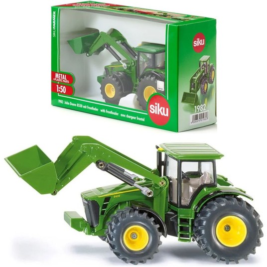 SIKU FARMER 1982 JOHN DEERE Z PRZEDNIĄ ŁADOWARKĄ -zdjęcie numer 1