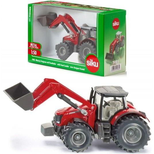 SIKU FARMER 1985 MASSEY FERGUSON Z ŁADOWARKĄ -zdjęcie numer 1
