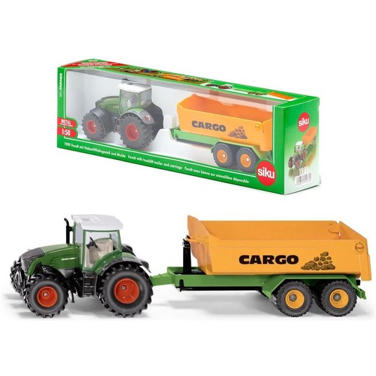 SIKU FARMER 1989 FENDT Z PRZYCZEPĄ JOSKIN 1:50 -zdjęcie numer 1