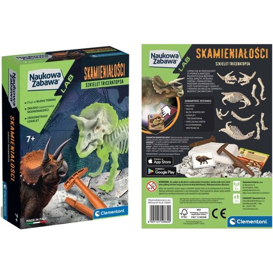 SKAMIENIAŁOŚCI TRICERATOPS CLEMENTONI -zdjęcie numer 1