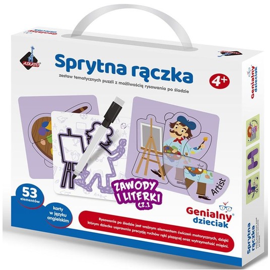 SPRYTNA RĄCZKA ZAWODY I LITERKI 53 EL. - ASKATO -zdjęcie numer 1