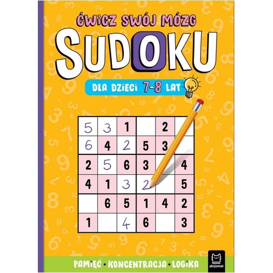 SUDOKU DLA DZIECI 7-8 LAT - AKSJOMAT -zdjęcie numer 1