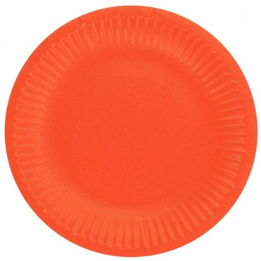 TALERZYKI PAPIEROWE CZERWONE 18 CM 6 SZT. -zdjęcie numer 1