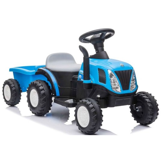 TRAKTOR NA AKUMULATOR Z PRZYCZEPĄ NIEBIESKI -zdjęcie numer 1