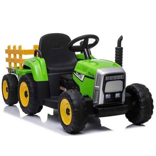TRAKTOR NA AKUMULATOR Z PRZYCZEPĄ XMX611 ZIELONY -zdjęcie numer 1