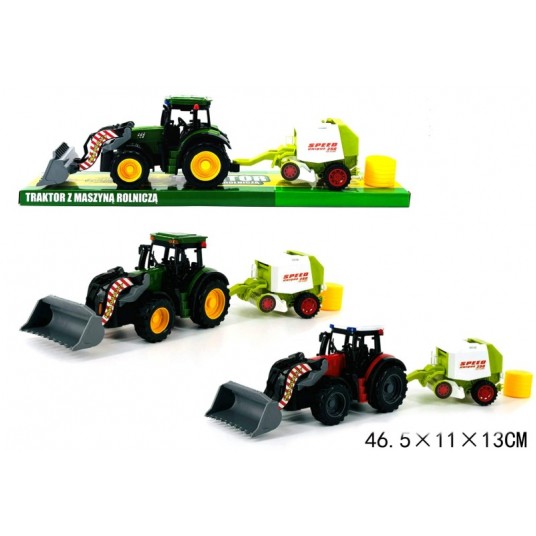 TRAKTOR Z MASZYNĄ ROLNICZĄ -zdjęcie numer 1