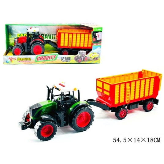 TRAKTOR Z PRZYCZEPĄ ŚWIATŁO I DŹWIĘK -zdjęcie numer 1