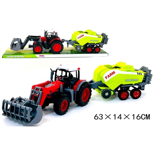 TRAKTOR Z TUREM I PRASĄ KOSTKOWĄ -zdjęcie numer 1