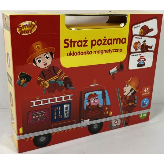 UKŁADANKA MAGNETYCZNA STRAŻ POŻARNA -zdjęcie numer 1