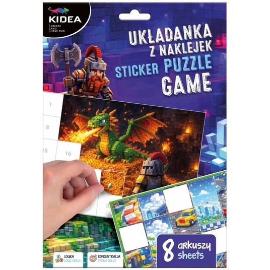 UKŁADANKA Z NAKLEJEK GAME KIDEA -zdjęcie numer 1