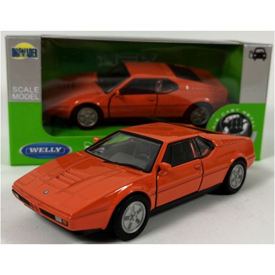 WELLY NEX 1:34-39 BMW M1 POMARAŃCZOWY -zdjęcie numer 1