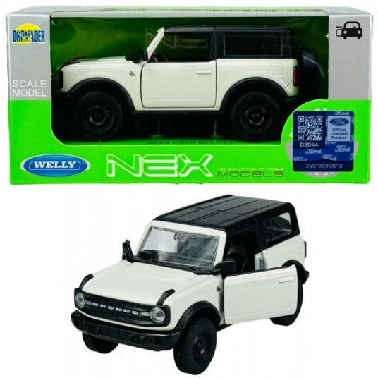 WELLY NEX 1:34-39 FORD BRONCO BIAŁY -zdjęcie numer 1