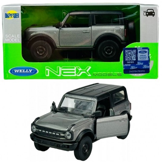 WELLY NEX 1:34-39 FORD BRONCO GRAFIT -zdjęcie numer 1