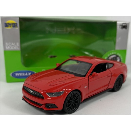 WELLY NEX 1:34-39 FORD MUSTANG GT 2015 CZERWONY -zdjęcie numer 1