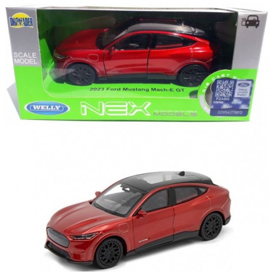 WELLY NEX 1:34-39 FORD MUSTANG MACH-E GT CZERWONY -zdjęcie numer 1