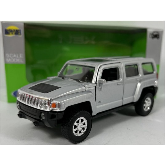 WELLY NEX 1:34-39 HUMMER H3 SREBRNY -zdjęcie numer 1
