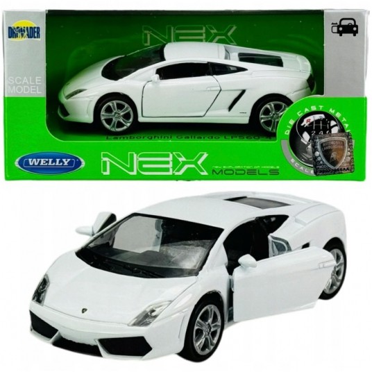 WELLY NEX 1:34-39 LAMBORGHINI GALLARDO 560 BIAŁY -zdjęcie numer 1