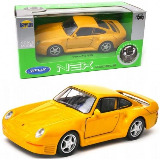 WELLY NEX 1:34-39 PORSCHE 959 ŻÓŁTY -zdjęcie numer 1