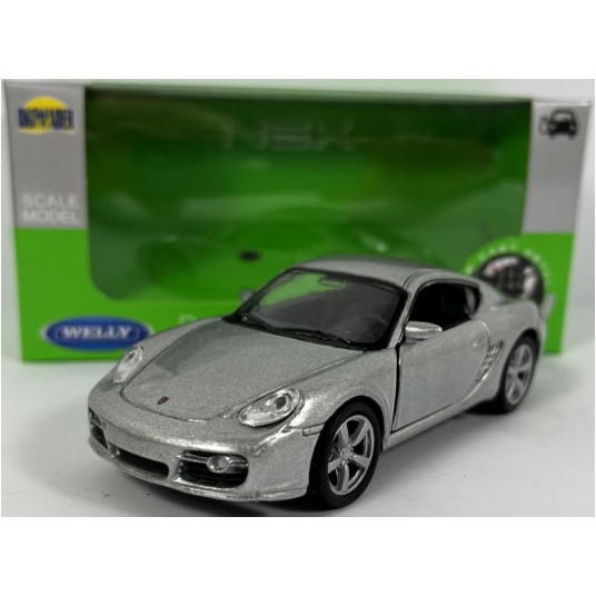 WELLY NEX 1:34-39 PORSCHE CAYMAN S SREBRNY -zdjęcie numer 1
