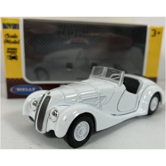 WELLY OLD 1:34-39 BMW 328 CABRIO BIAŁY -zdjęcie numer 1