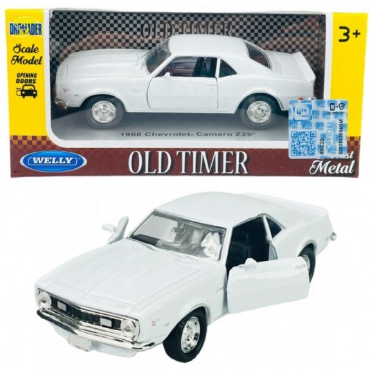 WELLY OLD 1:34-39 CHEVROLET CAMARO Z28 BIAŁY -zdjęcie numer 1