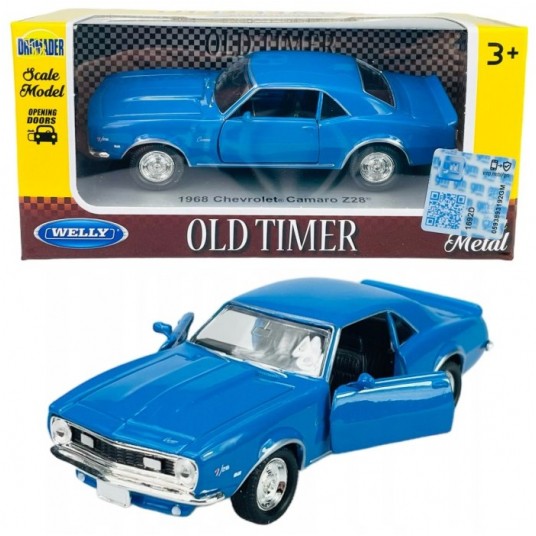 WELLY OLD 1:34-39 CHEVROLET CAMARO Z28 NIEBIESKI -zdjęcie numer 1