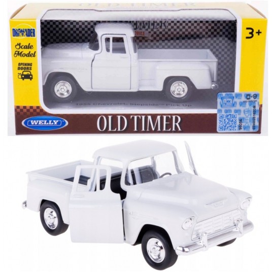WELLY OLD 1:34-39 CHEVROLET STEPSIDE BIAŁY -zdjęcie numer 1