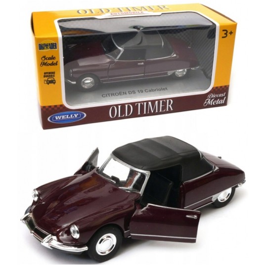 WELLY OLD 1:34-39 CITROEN DS 19 BORDO -zdjęcie numer 1