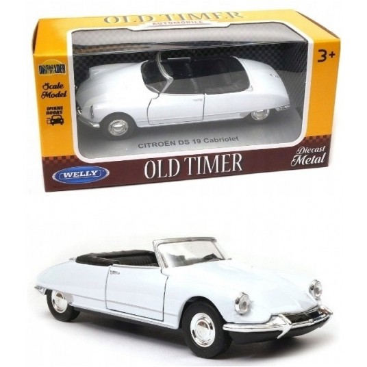 WELLY OLD 1:34-39 CITROEN DS 19 CABRIO BIAŁY -zdjęcie numer 1