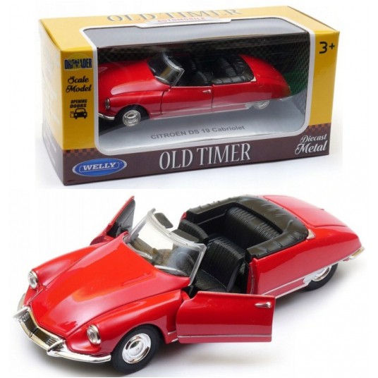 WELLY OLD 1:34-39 CITROEN DS 19 CABRIO CZERWONY -zdjęcie numer 1