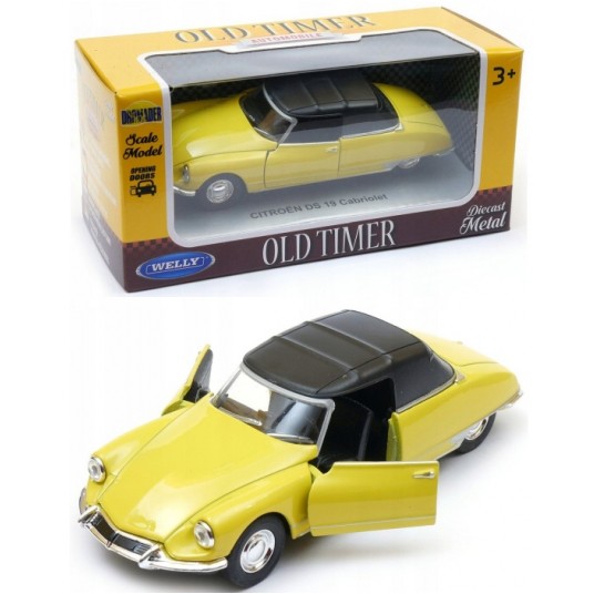 WELLY OLD 1:34-39 CITROEN DS 19 ŻÓŁTY -zdjęcie numer 1