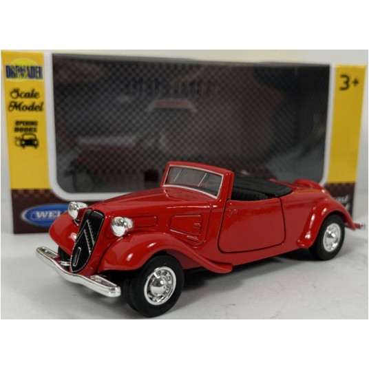 WELLY OLD 1:34-39 CITROEN TRACTION CAB CZERWONY -zdjęcie numer 1