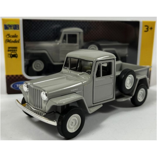 WELLY OLD 1:34-39 JEEP WILLYS 1947 PICK SZARY -zdjęcie numer 1