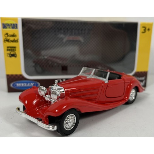 WELLY OLD 1:34-39 MERCEDES-BENZ 500K CAB CZERWON -zdjęcie numer 1