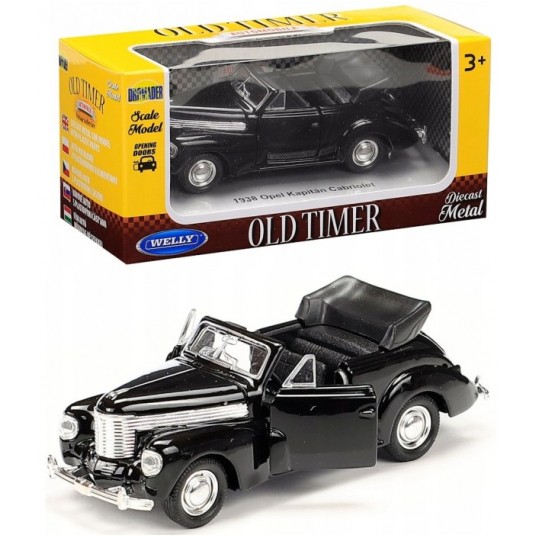 WELLY OLD 1:34-39 OPEL KAPITAN 1938 CAB CZARNY -zdjęcie numer 1