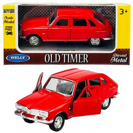 WELLY OLD 1:34-39 RENAULT 16 CZERWONY -zdjęcie numer 1