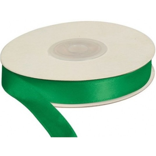 WSTĄŻKA SATYNOWA 12MM 25M ZIELONA -zdjęcie numer 1
